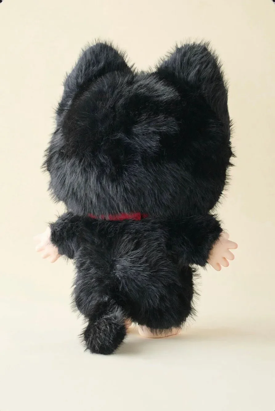 Confirmed New Baby Three 1000% V2 Blind Box Plushie- Black Brave Cat